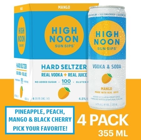 High Noon Hard Seltzer Four Packs (Delivery or Bexley p/up only)